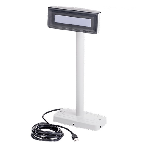 Дисплей покупателя ШТРИХ-Т D3 (USB/RS2323,LCD 2*20,стойка) чёрная стойка,тёмно-серая рамка